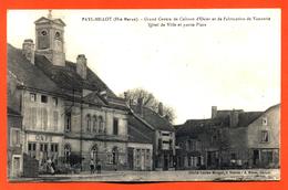 CPA 52 Fayl Billot " Grand Centre De Culture D'osier Et De Fabrication De Vannerie - Hotel De Ville Et Partie Place " - Fayl-Billot