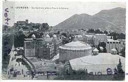 - 12 - LOURDES - ( H.- P. ), Vue Générale, Prise Du Chemin Du Calvaire, Non écrite, TBE, Scans. N° 8., - Lourdes