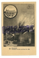 Belgique. Beauraing Incendie Du Château En 1889. NELS - Beauraing