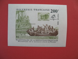 Bloc Feuillet    Polynésie Française  1989  200 F  -  N° 15 - Blocs-feuillets