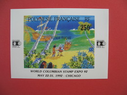 Bloc Feuillet     Polynésie Française  1992    250 F  N° 20 - Blocchi & Foglietti