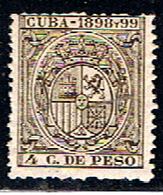 CUBA 244 // YVERT 4 C. DE PESOS // 1898-99 - Portomarken