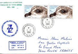 TAAF. N°78 De 1979 Sur Enveloppe Commémorative De 1980. Pétrel. - Fauna Antártica