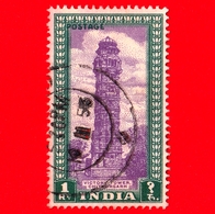 INDIA - Usato - 1949 - Torre - Victory Tower, Chittorgarh - 1 - Used Stamps