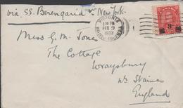 3376  Carta  Victoria 1933,British Columbia - Cartas & Documentos