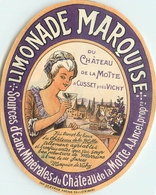 Ancienne Étiquette A4 LIMONADE SODA MARQUISE 1922 CHATEAU DE LA MOTTE ANCEL CUSSET VICHY - Otros & Sin Clasificación