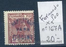 FERNANDO POO 1907 - ALFONSO XIII - EDIFIL Nº 167A** - Fernando Poo