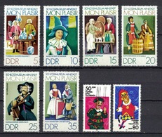 DDR 1974 + 1984, Mon Plaisir Dolls Puppen Marionette **, MNH - Poppen