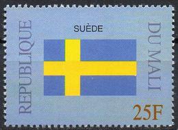 MALI 1999 - 1v - MNH** - Flag Of Sweden Flags Drapeaux Fahnen Bandiere Banderas флаги - Francobolli