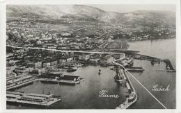 Rijeka (Croatie) Panorama Du Port - Frontière Entre Susak Et Fiume Avant 1948 - Carte Non Circulée - Croatie