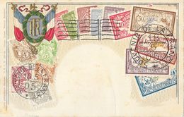 Carte Philatélique D.R.G.M. Non Circulée: Souvenir De France, République Française 1905 - Timbres (représentations)