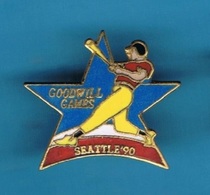 1 PIN'S  //   ** BASEBALL / GOODWILL GAMES / SEATTLE '90 ** . (© & ™ SOC) - Baseball