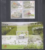 Macau/Macao 2015 Macao Wetlands—Birds/Crabs/Frogs/Dragonfly (stamps 4v+SS/Blcok) MNH - Unused Stamps