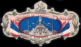 PRINT From J. STERN BERLIN -  PARFUM BOUQUET De L'EXPOSITIOM  PARIS - FLAGS - Statue Of Liberty  - 1900 - 1900 – Parigi (Francia)