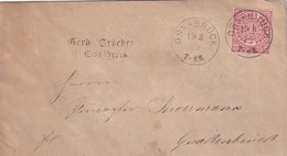 NORDDEUTSCHER BUND  1869 LETTRE DE OSNABRÜCK - Briefe U. Dokumente