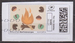 Feu De Camp - FRANCE - MONTIMBRENLIGNE - Fruit Sec: Chataigne, Bogue - 2012 - 1999-2009 Illustrated Franking Labels