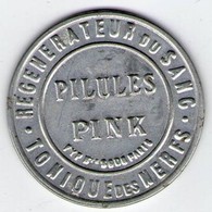 !!! TIMBRE MONNAIE PILULES PINK AVEC 5C SEMEUSE - RARE - THEME MEDECINE - Monnaies