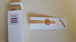 Shield Tie Clip NOC Yugoslavia (SRJ)  Olympic Games Sidney 2000 Olympics Olympia National Committee Original Package - Uniformes Recordatorios & Misc