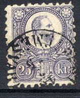 HUNGARY 1871 25 Kr. Engraved, Used.  Michel 13a - Used Stamps