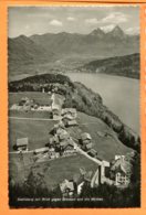 MOL043, Seelisberg Mit Brunnen Und Die Mythen, 9206, édit. Photoglob-Wehrli, Circulée 1949 - Seelisberg