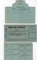 !!! POSTE ENFANTINE : LOT DE DOCUMENTS DIFFERENTS.MANDAT POSTE, TELEGRAMME... 2 SCANS - Cartas & Documentos