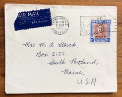 NEW ZEALAND  AUCKLAND 8/11/50  ON THE 1/3 S. Isolato ENVELOPE PAR AVION TO U.S.A. - Briefe U. Dokumente