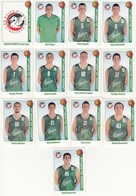 13 Unused Stickers KK Basketball Club Union Olimpija Ljubljana Slovenia ABA League Liga Sticker - Andere & Zonder Classificatie