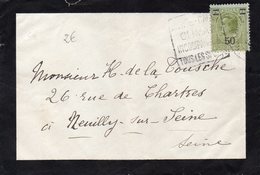 Monaco  Lettre Avec N° 105 Cirulé Vers Neuilly Sur Seine 2523 - Covers & Documents