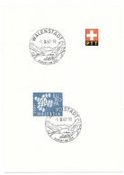 K208 Werbedatumstempel WALENSTADT Kanton St. Gallen Auf PTT Sammelblatt - Poststempel