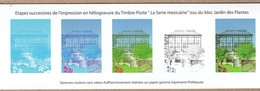 FRANCE ETAPES SUCCESSIVES DE L'IMPRESSION EN HELIOGRAVURE DU TP " La Serre Mexicaine" JARDIN DES PLANTES - Non Classés