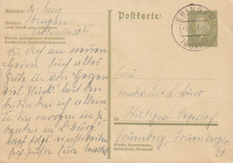 Germany Deutsches Reich Postal Stationery Ganzsache Entier 6 Pf. Ebert EBINGEN (Würrt.) 1933 STUTTGART (2 Scans) - Cartes Postales