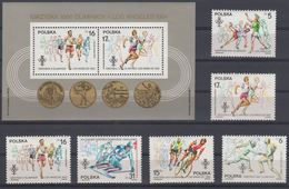 Poland 1984.  Olympic Games. Summer  Los AngelesMi #2913-2918 + Bl. 94. MNH - Sommer 1984: Los Angeles