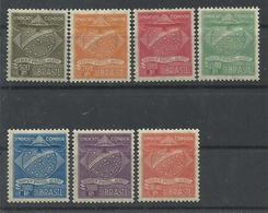 BRASIL, COMPAÑIA CONDOR YVERT 1/7    MH  * - Airmail (Private Companies)