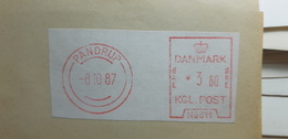 EMA METER FREISTEMPEL DANMARK PANDRUP 1987 - Máquinas Franqueo (EMA)