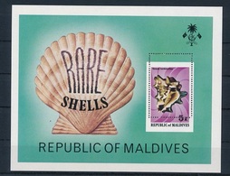 Maldives 1979,  Marine Life Seashell Shifted, ERROR  Perforation Rare - Fehldrucke