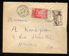 Maroc - Enveloppe De Petitjean Pour Amiens En 1946 - Prix Fixe - Réf F92 - Lettres & Documents