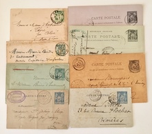 France - Lot De 8 Entiers Postaux Au Type Sage - Utilisés - (B2016) - Lots Et Collections : Entiers Et PAP