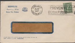 3378   Carta  Ventanilla,  Adelaide  1947 South Australia - Briefe U. Dokumente