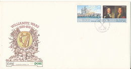 Ireland FDC 14-5-1991 Williamite Wars 1689 - 1691 Set Of 2 With Cachet - FDC