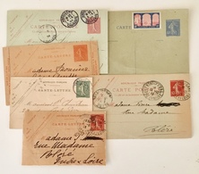 France Lot De 6 Entiers Postaux Type Semeuse - Utilisé - (B2026) - Lots Et Collections : Entiers Et PAP