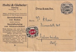 DANZIG 1922 CARTE - Briefe U. Dokumente