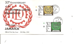 OIT ( FDC De Jamaique De 1969 à Voir) - ILO