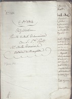 Acte Notarié / Sept 1814 / Adjudication Par Delamaruierre Au Sieur Pierre Piret, Vigneron à Plaisir - Zonder Classificatie