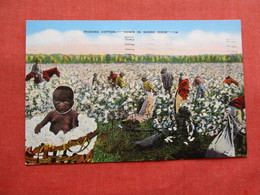 Picking Cotton   Down In Sunny Dixie   Black Americana      Ref 3173 R - Black Americana