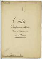 ANGERS 1845 Traite De REMPLACEMENT MILITAIRE Fevrier Arnosan Pachaut - Manuscripten