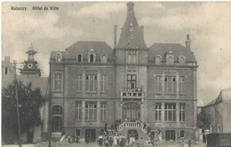 Halanzy: Travaux Devant L'Hôtel De Ville - Carte Animée - Aubange