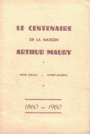 France. Le Centenaire De La Maison Arthur Maury. Le Timbre Et L'art De L'image. 1960. Tirage 1200 Ex. - Sonstige & Ohne Zuordnung