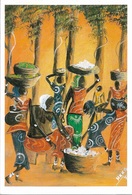 Afrique - TOGO-BÉNIN - Peinture Des Coutumes - Cpm - écrite - - Togo