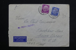 ALLEMAGNE / POLOGNE - Enveloppe De Breslau En 1941 Pour Les Etats Unis ( Judaïsme) - L 23524 - Altri & Non Classificati