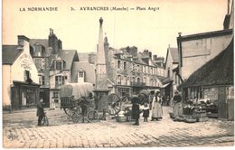 Delcampe - MARCHE ....  AVRANCHES ... PLACE ANGOT - Fliegende Händler